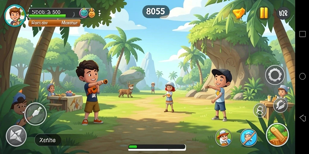 Tampilan menarik dan gameplay santai dari 8055.