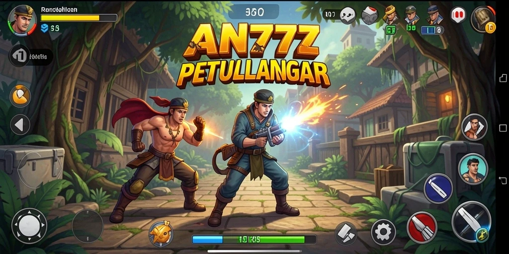 Tampilan gameplay seru AN777 dengan berbagai tantangan arcade yang menarik.