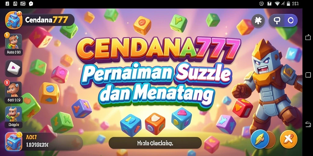 Tampilan gameplay CENDANA777 dengan tantangan puzzle yang menarik.