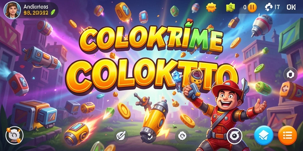 Screenshot gameplay COLOKTOTO yang penuh warna dan seru.