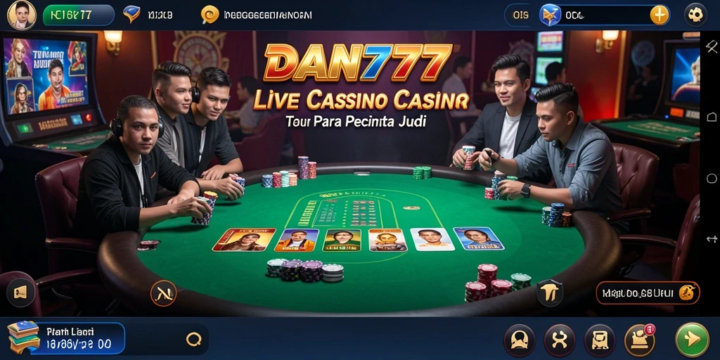 Tampilan gameplay Live Casino yang menarik dan interaktif di DAN777.