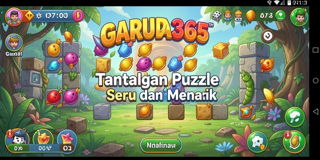Tampilan permainan GARUDA365 yang penuh warna dan menantang.