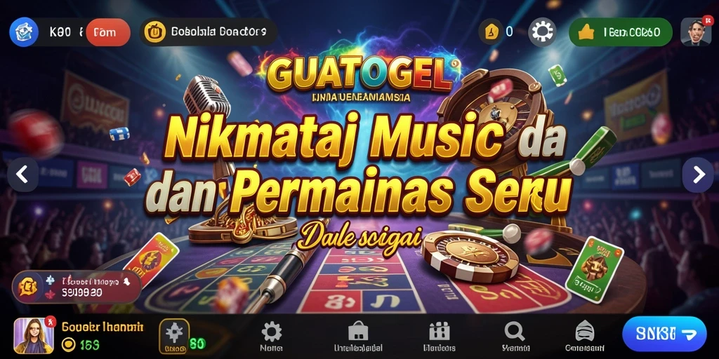 Screenshot GUATOGEL menampilkan permainan musik yang seru dan interaktif.