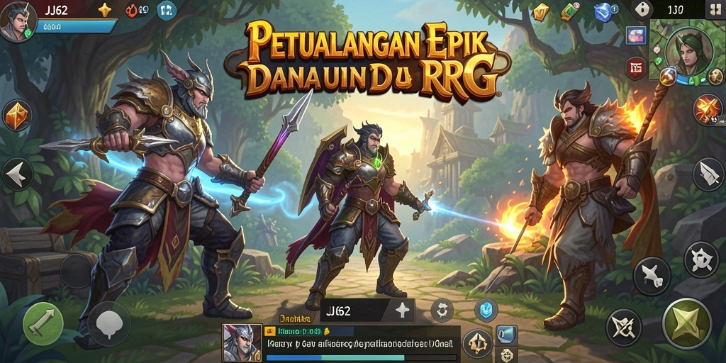 Tangkapan layar utama dari gameplay RPG penuh aksi.