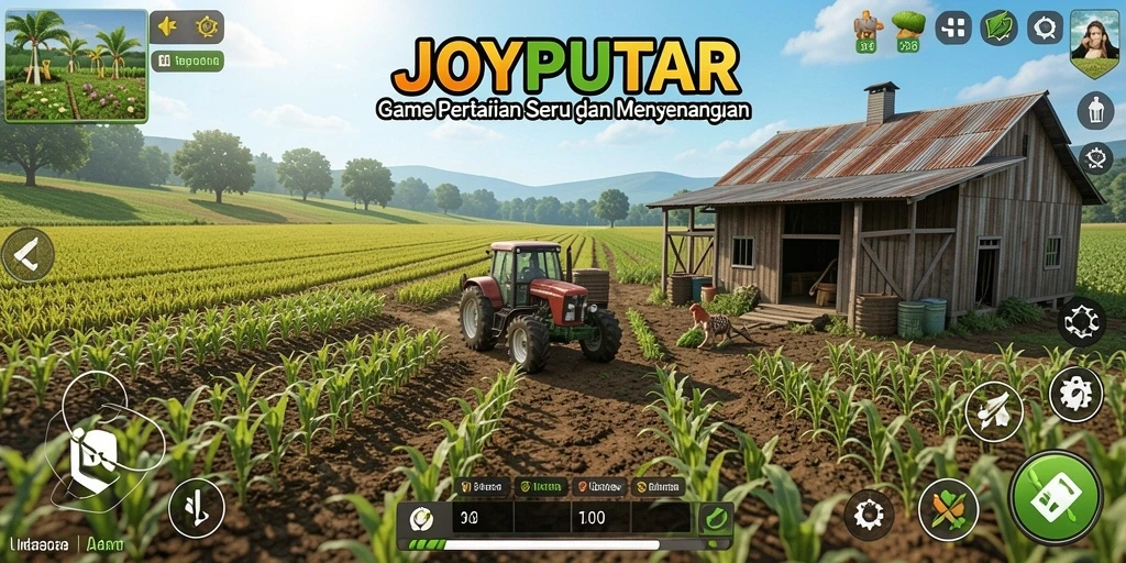 Gameplay menarik dengan elemen pertanian yang seru.