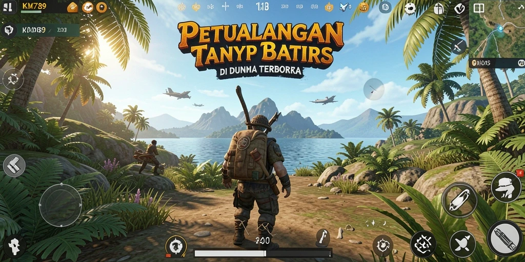 Gameplay KM789 menampilkan eksplorasi dunia terbuka yang menakjubkan.