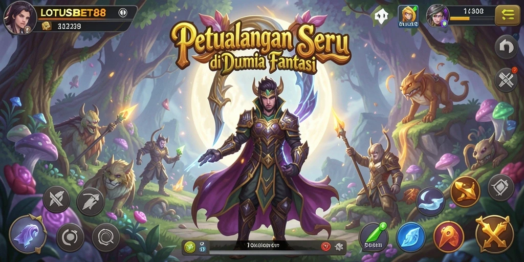 Tampilan gameplay LOTUSBET88 yang menegangkan dan mengasyikkan.
