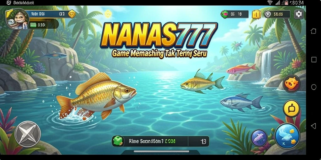 Tampilan menarik dari gameplay memancing di NANAS777.