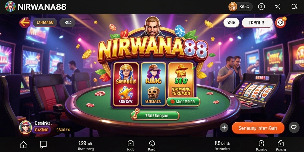 Screenshot NIRWANA88 menampilkan gameplay kasino yang mengasyikkan.