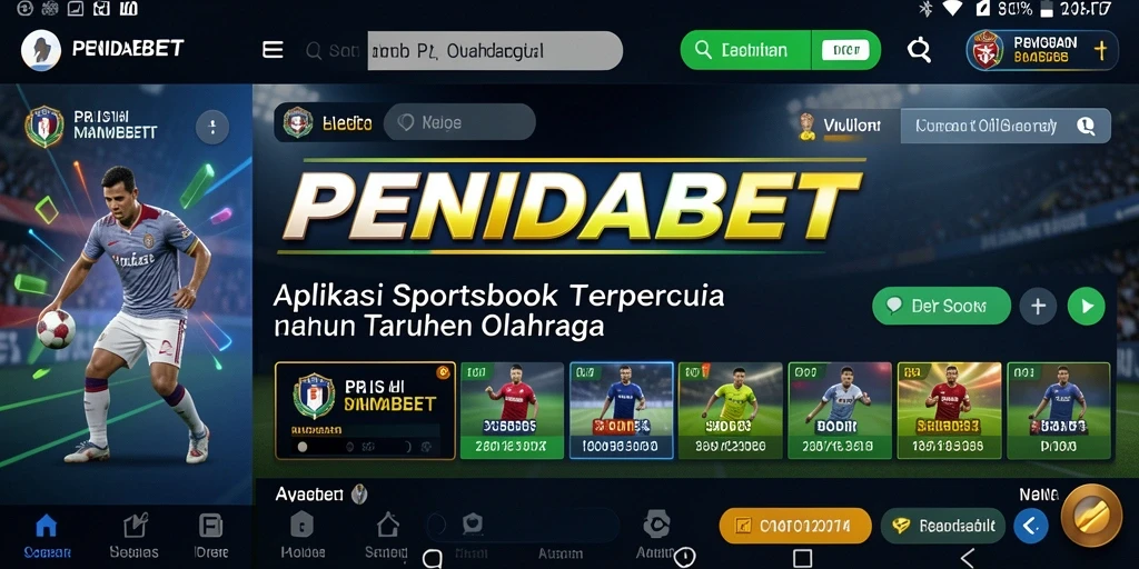 Tampilan gameplay PENIDABET yang menarik dengan berbagai opsi taruhan olahraga.