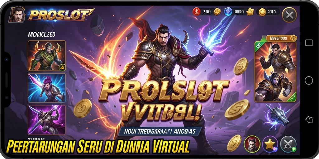 Tampilan aksi seru dalam game Fighting PROSLOT.