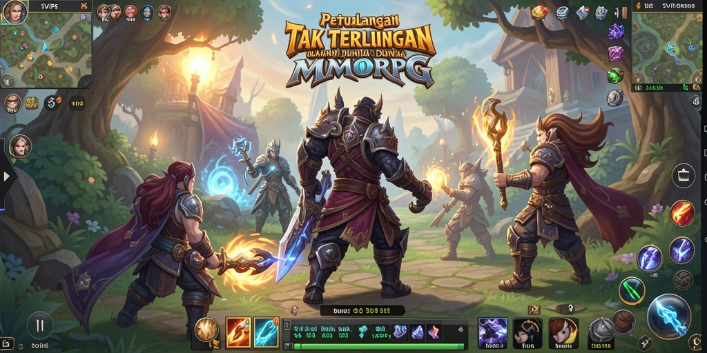 Menampilkan gameplay mendebarkan dari SVIP6 dalam dunia MMORPG.