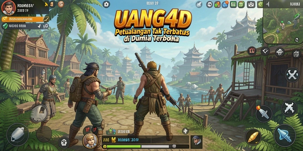 Gameplay UANG4D yang mengasyikkan dalam dunia terbuka.
