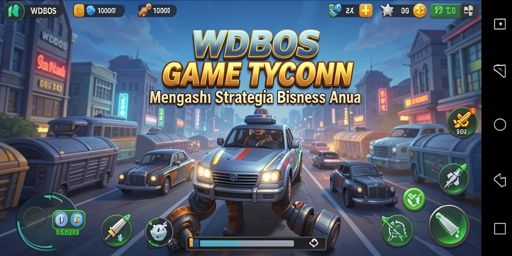 Screenshot gameplay WDBOS menampilkan dinamika bisnis Tycoon yang seru.