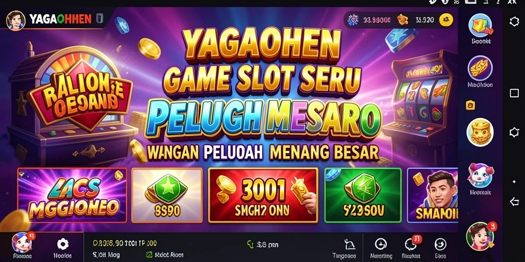 Gameplay YAGAOHEN yang mengasyikkan dengan berbagai simbol dan fitur menarik.